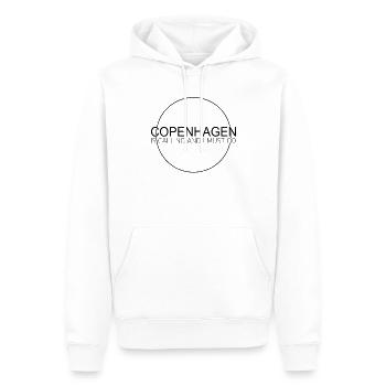 Copenhagen Saying - Men’s Premium Organic Hoodie - white - Front - Nico (187cm)