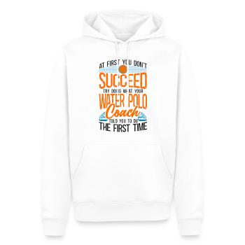 Water Polo Vintage If At First You - Männer Premium Bio Hoodie - Weiß - Vorne - Nico (187cm)