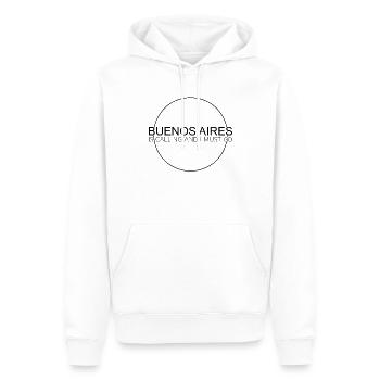 Buenos Aires Spruch - Männer Premium Bio Hoodie - Weiß - Vorne - Nico (187cm)