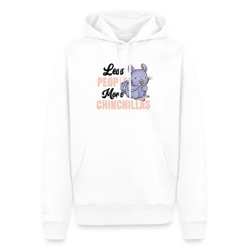 Mehr Chinchilla weniger Menschen Nagetier - Männer Premium Bio Hoodie - Weiß - Vorne - Nico (187cm)