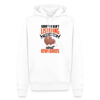 Kiwi Vogel lustiger Spruch Neuseeland Kiwi - Männer Premium Bio Hoodie - Weiß - Vorne - Nico (187cm)