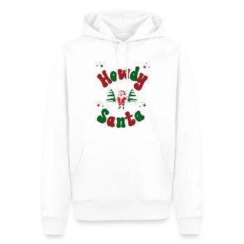 Howdy Santa Weihnachtsoutfit - Männer Premium Bio Hoodie - Weiß - Vorne - Nico (187cm)