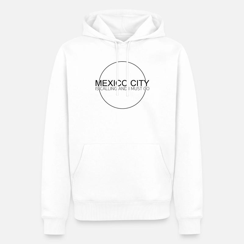 Citation de Mexico - Sweat à capuche Premium bio Homme - blanc