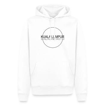 Kuala Lumpur spruch - Männer Premium Bio Hoodie - Weiß - Vorne - Nico (187cm)