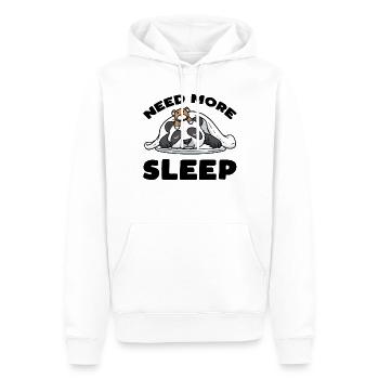 Need More Sleep Panda Sleeping With Plush Toy - Men’s Premium Organic Hoodie - white - Front - Nico (187cm)