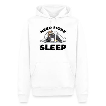 Besoin de plus de sommeil Jouet en peluche Pingouin endormi - Sweat à capuche Premium bio Homme - blanc - Devant - Nico (187cm)