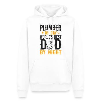 Plumbing Plumber Dad Vintage - Männer Premium Bio Hoodie - Weiß - Vorne - Nico (187cm)
