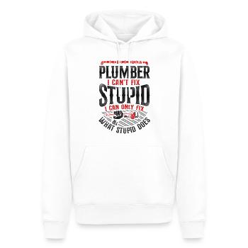 Plumbing Plumber Vintage Plumber I - Männer Premium Bio Hoodie - Weiß - Vorne - Nico (187cm)