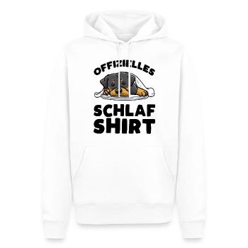 Rottweiler Hund Schlaf Schlafen Schlummern - Männer Premium Bio Hoodie - Weiß - Vorne - Nico (187cm)