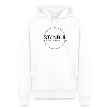 istanbul - Männer Premium Bio Hoodie - Weiß - Vorne - Nico (187cm)