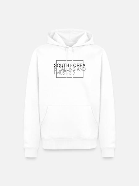 South Korea - Men’s Premium Organic Hoodie - white