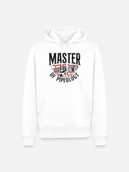 Plumbing Plumber Pun Vintage - Herre Premium økologisk hoodie - hvid
