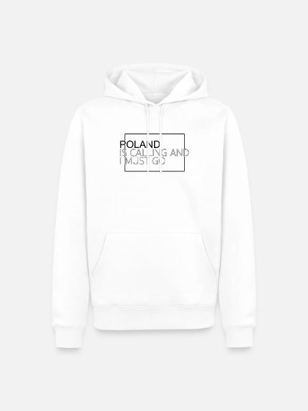Poland Saying - Men’s Premium Organic Hoodie - white