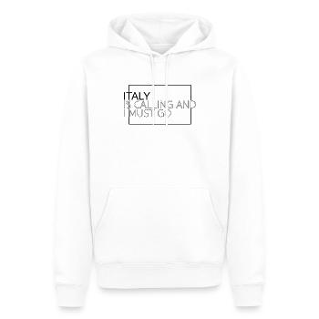 Italien Spruch - Männer Premium Bio Hoodie - Weiß - Vorne - Nico (187cm)