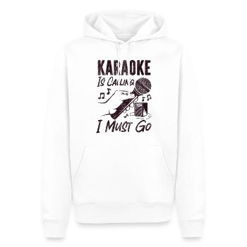 Karaoke Singer Vintage Karaoke Is - Männer Premium Bio Hoodie - Weiß - Vorne - Nico (187cm)