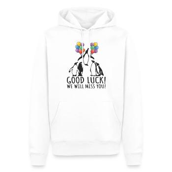 Job Change New Job Farewell Farewell Gift - Men’s Premium Organic Hoodie - white - Front - Nico (187cm)