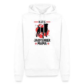 Beste Jagdterrier Mama Deutscher Jagdterrier - Männer Premium Bio Hoodie - Weiß - Vorne - Nico (187cm)