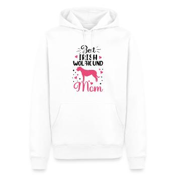 Meilleur lévrier irlandais Mama Ireland Greyhound - Sweat à capuche Premium bio Homme - blanc - Devant - Nico (187cm)