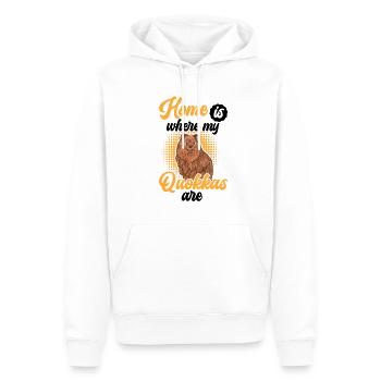 Quokka est ma maison Mars Australie - Sweat à capuche Premium bio Homme - blanc - Devant - Nico (187cm)