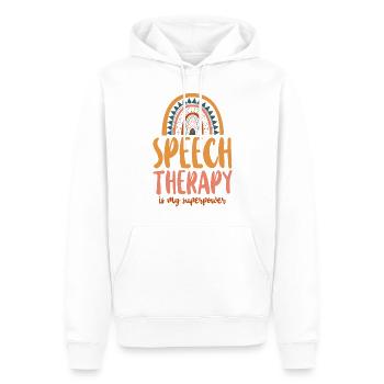 Speech Therapist Therapy Assistant - Männer Premium Bio Hoodie - Weiß - Vorne - Nico (187cm)