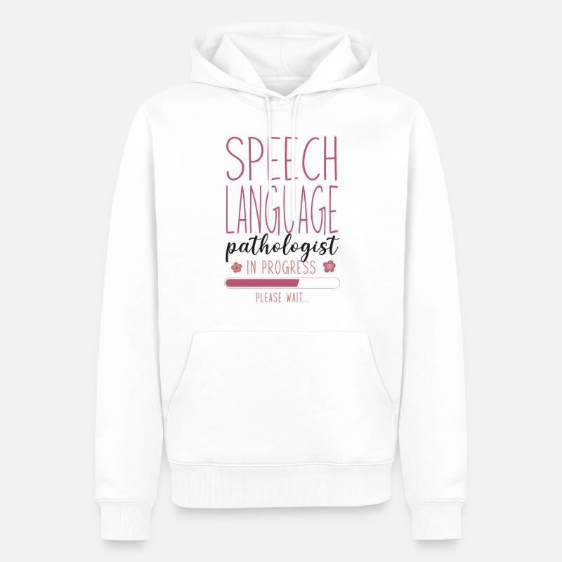 Speech Therapist Therapy Assistant - Männer Premium Bio Hoodie - Weiß