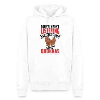 Quokka nicht zugehört Beuteltier Quokka - Männer Premium Bio Hoodie - Weiß - Vorne - Nico (187cm)