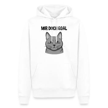 Katze Freches Kätzchen Lustiger Spruch Geschenk - Männer Premium Bio Hoodie - Weiß - Vorne - Nico (187cm)