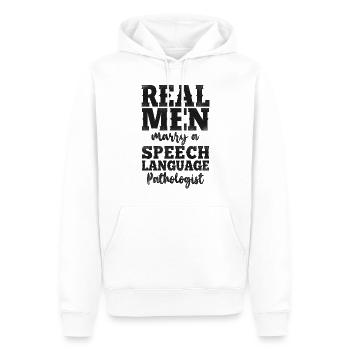 Speech Therapist Therapy Assistant - Men’s Premium Organic Hoodie - white - Front - Nico (187cm)