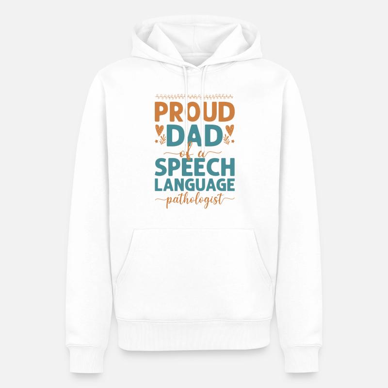Speech Therapist Therapy Assistant - Männer Premium Bio Hoodie - Weiß