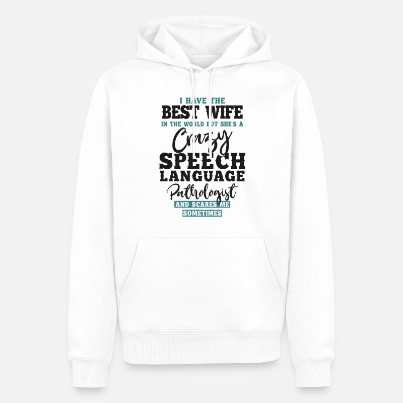 Speech Therapist Therapy Assistant - Männer Premium Bio Hoodie - Weiß
