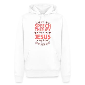 Speech Therapist Therapy Assistant - Männer Premium Bio Hoodie - Weiß - Vorne - Nico (187cm)