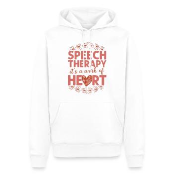Speech Therapist Therapy Assistant - Männer Premium Bio Hoodie - Weiß - Vorne - Nico (187cm)