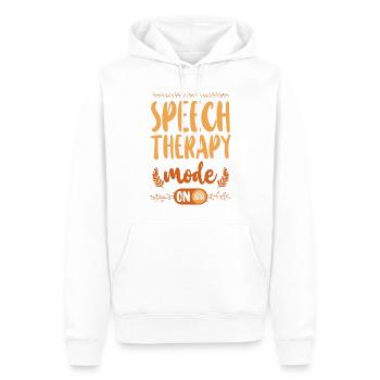 Assistant orthophoniste - Sweat à capuche Premium bio Homme - blanc - Devant - Nico (187cm)