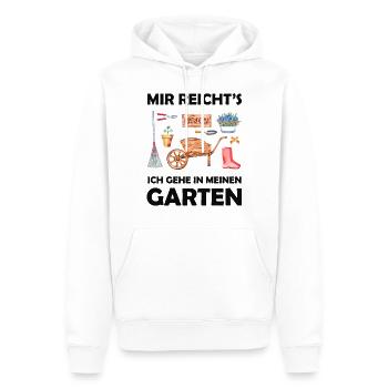 Garten Lustiger Spruch Hobbygärtner Geschenkidee - Männer Premium Bio Hoodie - Weiß - Vorne - Nico (187cm)