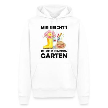 Garten Lustiger Spruch Hobbygärtner Geschenkidee - Männer Premium Bio Hoodie - Weiß - Vorne - Nico (187cm)