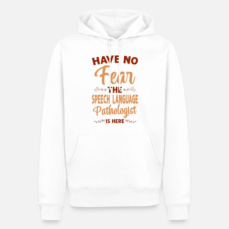 Speech Therapist Therapy Assistant - Männer Premium Bio Hoodie - Weiß