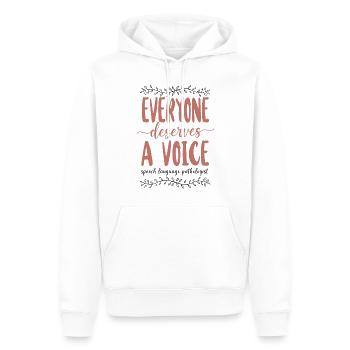 Speech Therapist Therapy Assistant - Männer Premium Bio Hoodie - Weiß - Vorne - Nico (187cm)
