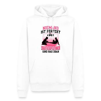 Ergotherapeutin ist perfekt Ergotherapie - Männer Premium Bio Hoodie - Weiß - Vorne - Nico (187cm)