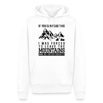 Bergwandern Outdoor Camper Wandern Naturliebhaber - Männer Premium Bio Hoodie - Weiß - Vorne - Nico (187cm)