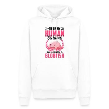 Das ist nur mein Blobfisch Kostüm Blobfisch - Männer Premium Bio Hoodie - Weiß - Vorne - Nico (187cm)