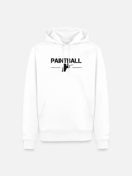 Paintball - Men’s Premium Organic Hoodie - white