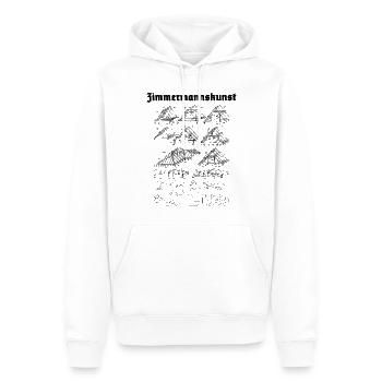 Zimmerer Zimmermannskunst Zimmererhandwerk - Männer Premium Bio Hoodie - Weiß - Vorne - Nico (187cm)