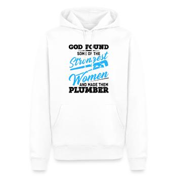 Klempnerinnen Pipefitter Pipes Pipefitting - Männer Premium Bio Hoodie - Weiß - Vorne - Nico (187cm)