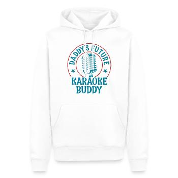 Karaoke Singer Daddy's Future - Men’s Premium Organic Hoodie - white - Front - Nico (187cm)