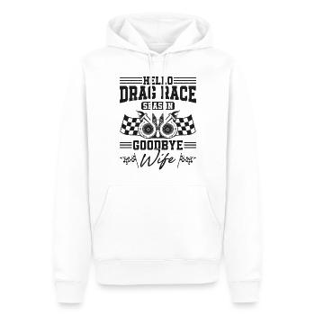 Drag Racing Race Car Husband - Männer Premium Bio Hoodie - Weiß - Vorne - Nico (187cm)