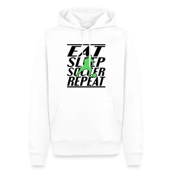 Alimentation Sommeil Football - Sweat à capuche Premium bio Homme - blanc - Devant - Nico (187cm)