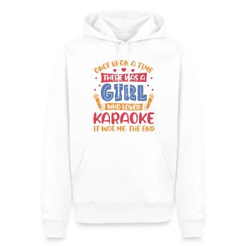 Karaoke Singer Once Upon A Time - Männer Premium Bio Hoodie - Weiß - Vorne - Nico (187cm)