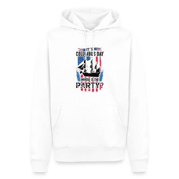Es Ist Columbus Day 1942 Amerikanisches - Männer Premium Bio Hoodie - Weiß - Vorne - Nico (187cm)