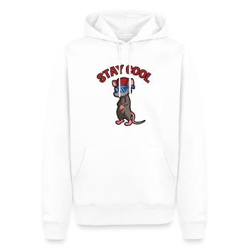 Opossum Design für Possum Fans und Opossum Fans - Männer Premium Bio Hoodie - Weiß - Vorne - Nico (187cm)