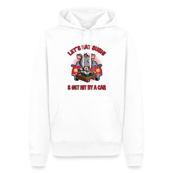 Opossum Design für Possum Fans und Opossum Fans - Männer Premium Bio Hoodie - Weiß - Vorne - Nico (187cm)